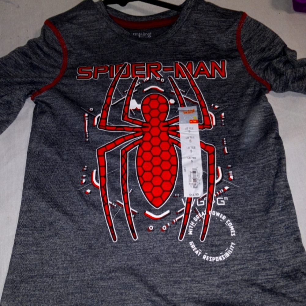 Spiderman LS Shirt Size 5
